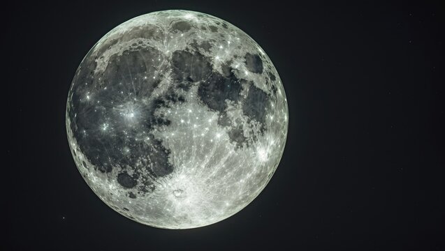 Nighttime glow of the harvest moon
