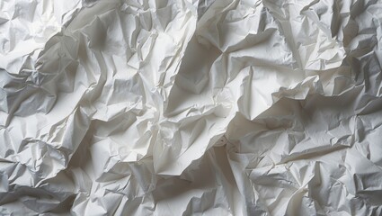 Obraz premium backdrop featuring high quality white crumpled paper texture