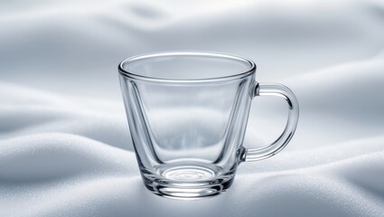 Isolated empty double wall cup on white background