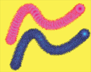 Colorful decoration on a white background