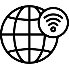 globe signal icon