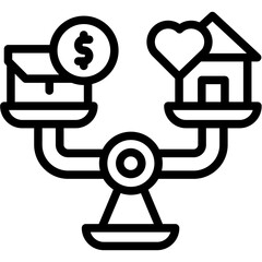 work life balance icon