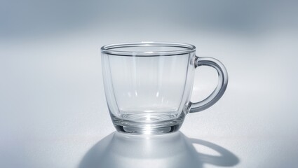 Empty double wall cup set against a white backdrop