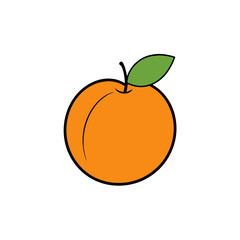 orange with leaves