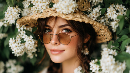portrait of a girl in a hat