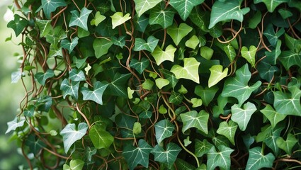 The English Ivy is a grasping evergreen climbing plant.