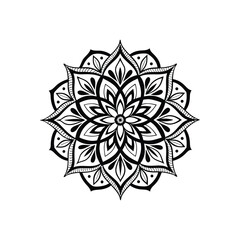 mandala abstract floral design