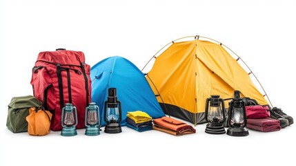 Camping gear and equipment for outdoor adventure