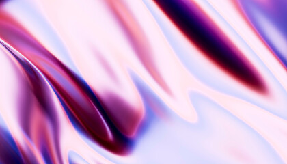 Abstract smooth flowing gradient pattern in pink and purple hues with soft lighting. Blender 3D illustration