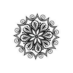 mandala abstract floral design