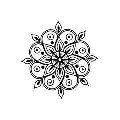 Fototapeta premium mandala abstract floral design
