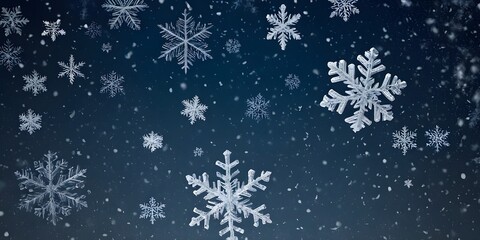 Gentle Snowfall Pattern, Winter Background Design. Falling Snowflakes Create Depth, A Cold Atmosphere. The Transparent Nature Offers Versatility. A Serene Backdrop For Winter Projects.