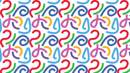 line doodle seamless pattern 