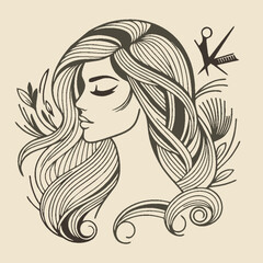95.epsA salon logo should exude elegance, sophistication, and a sense of beauty and care. It could incorporate elements like scissors, a comb, a hairbrush, or even flowing hair to symbolize the servic