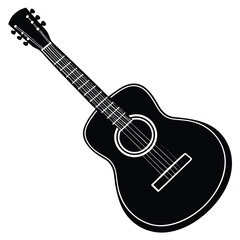 Obraz premium acoustic guitar vector illustration