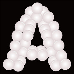 bubble or balloon shape forms the font.