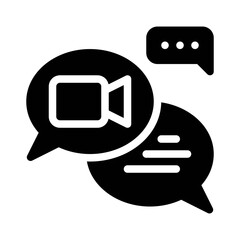 video call glyph icon