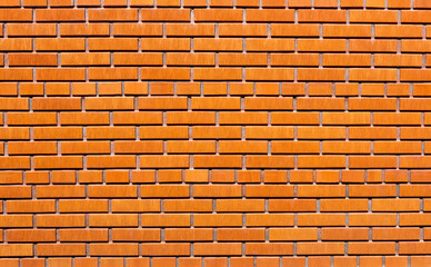 Brick wall as background. Red brick wallpaper.