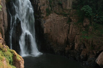 waterfall in the mountains