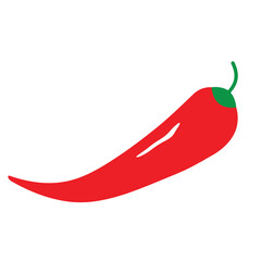 Chili hot pepper icon. Red chilli cayenne peppers. Vector illustration