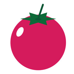 Tomato cartoon. Tomato vector. Tomato on white background.