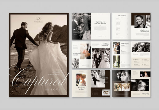Wedding Photographer Brochure Layout