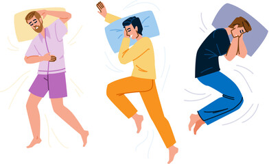 insomnia man sleep vector