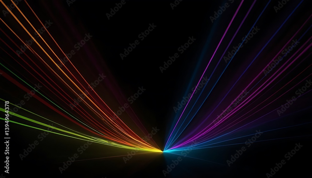 Canvas Prints abstract colorful background with lines with black background,blur, colourful, dynamic, fantasy, fas