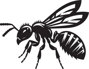 Carpenter Ant Vector | Black Ant Silhouette Clipart Illustration	