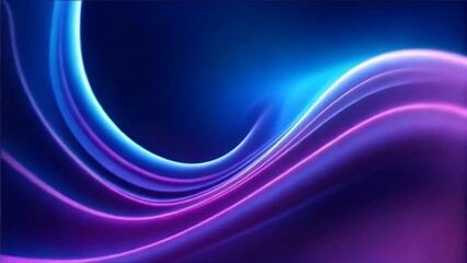 Obraz premium Abstract Blue And Purple Light Trails Background Modern Neon Waves