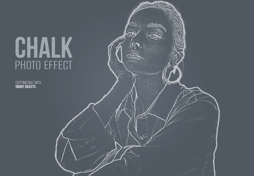 Chalk Sketch Photo Effect