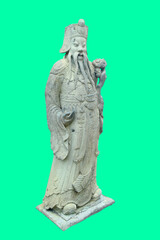 Obraz premium Ancient Chinese Doll Stone Sculpture 2_isolates