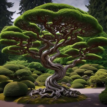 Twisted tree a sculptural appearance