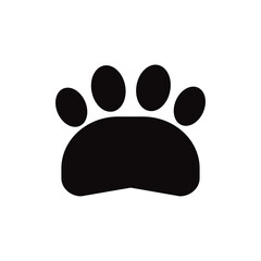 Paw icon vector paw print icon vector dog or cat paw