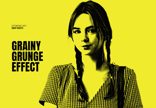 Grainy Grunge Photoshop Action Image Effect