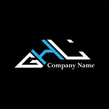 GHL logo design, GHL simple and modern logo. GHL luxurious alphabet design