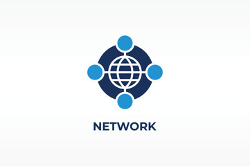 NETWORK vector, icon or logo sign isolated symbol illustration