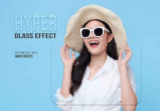 Hyper Glass Reflection Photo Effect