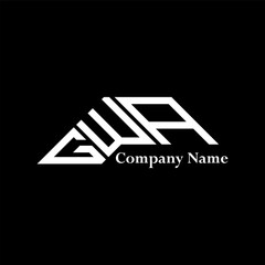 GWA logo design, GWA simple and modern logo. GWA luxurious alphabet design