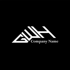 GWH logo design, GWH simple and modern logo. GWH luxurious alphabet design