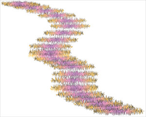 Colorful decoration on a white background