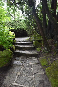 A path in the Parc des Moulins, Qu&eacute;bec, Canada