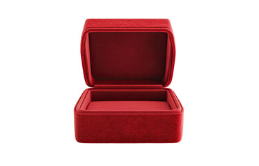 Red Velvet Jewelry Box Open