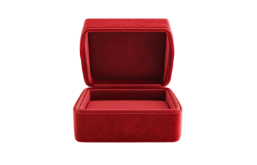 Red Velvet Jewelry Box Open