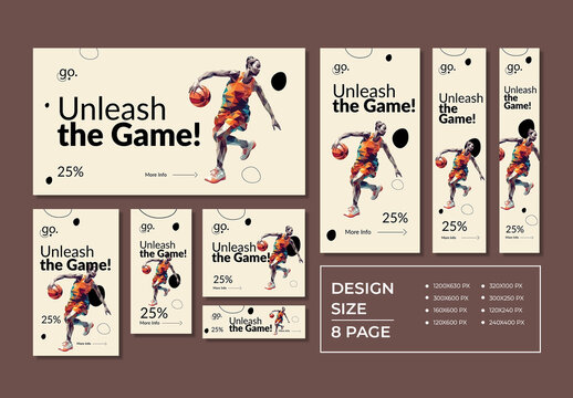 Sports Web Banner Set Design