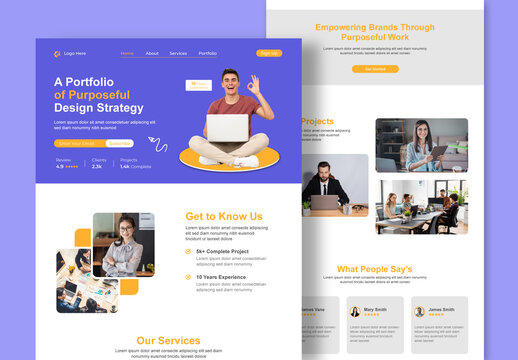 Business Portfolio Design Layout