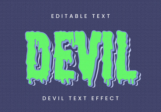Devil Dripping Melting Text Effect