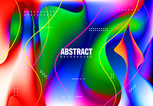 Liquid Style Abstract Background Design
