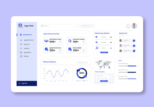 Medical Healthcare Dashboard Design