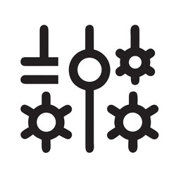 Obraz premium setting icon vector design